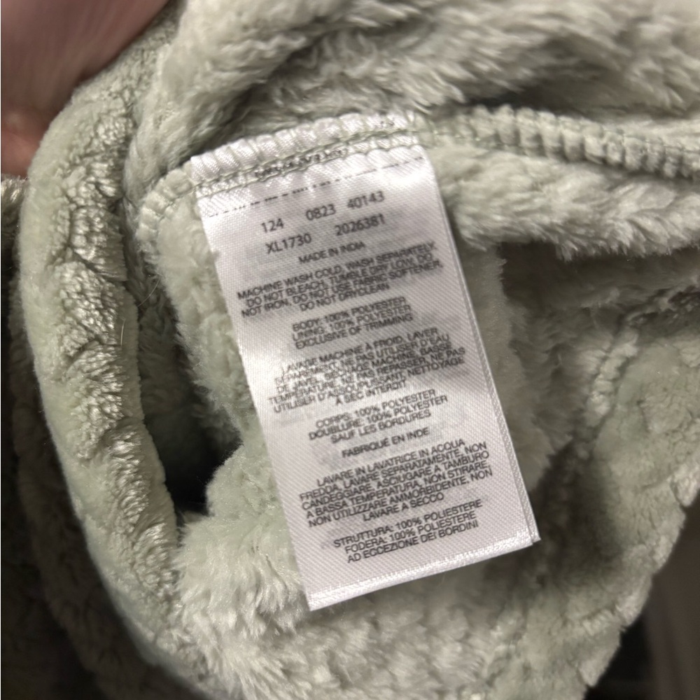 NWT Columbia Women’s M Sage Green Textured Fleece Quarter zip Jacket - Picture 5 of 5